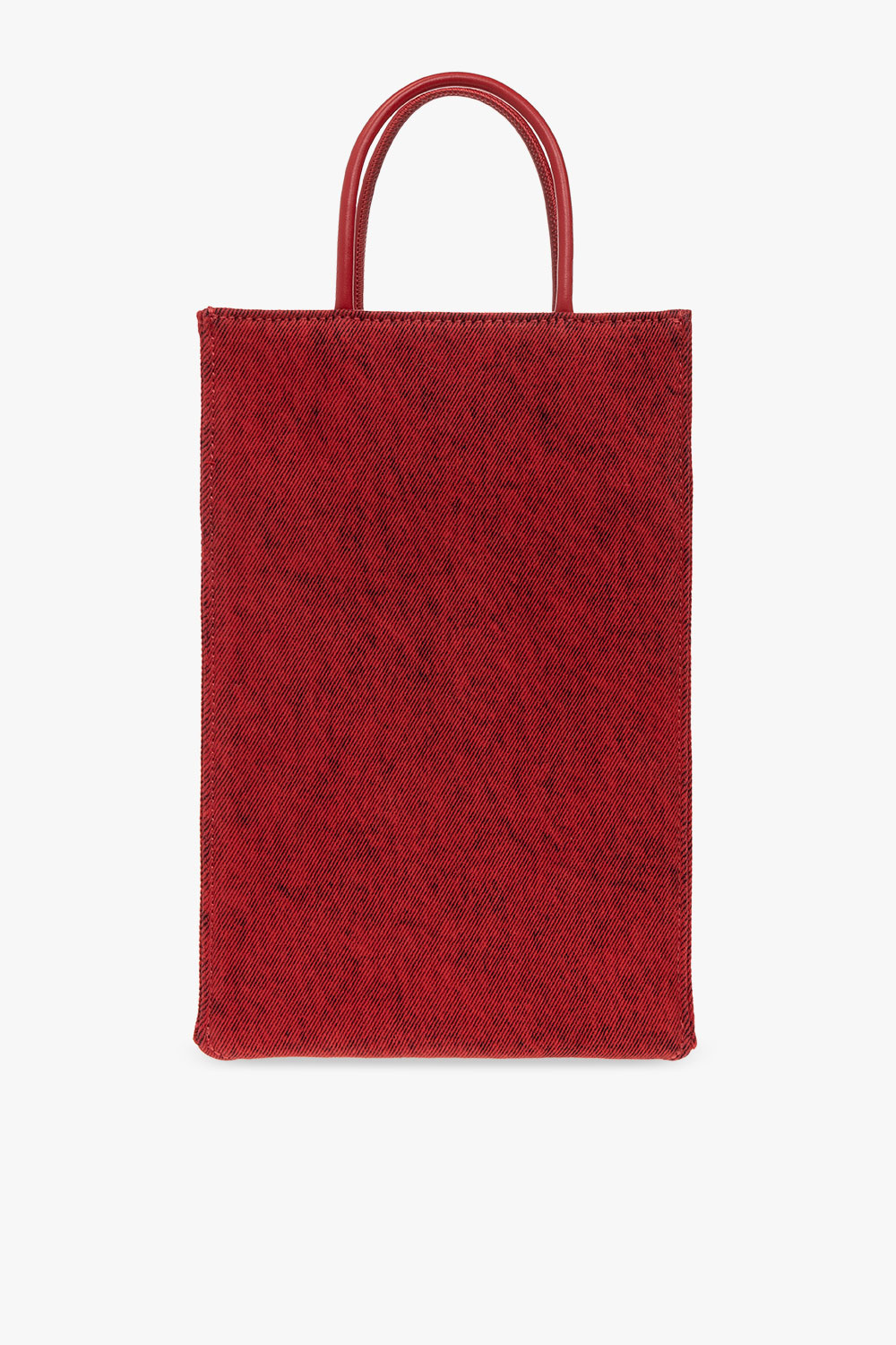 Red 'DSL 3D' shopper bag Diesel - K Ikonik logo-patch